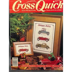 Cross Quick Easy Project For Cross Stitch Lovers Dec/Jan 1990 Issue Magazine